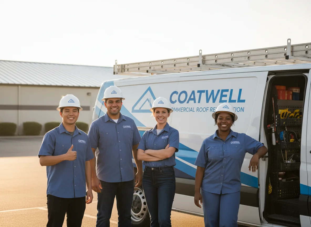 Commercial roof coating company in Garber, IA
