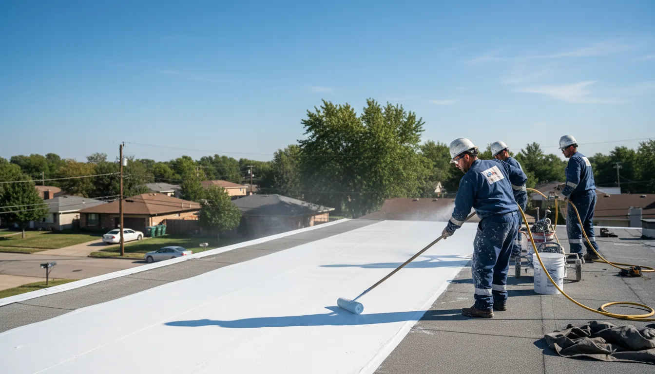 Commercial roof coating in Garber, IA near me